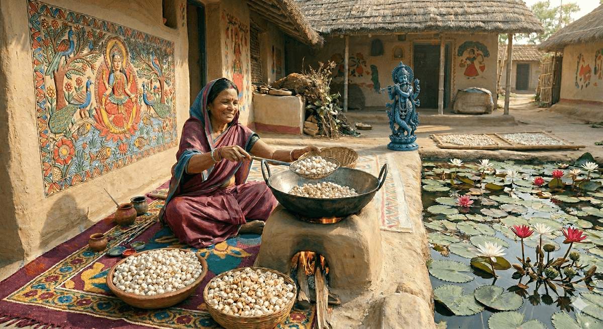 Kaundinya Rishi About Mithila Ras — Premium Makhana from the Sacred Ponds of Bihar
